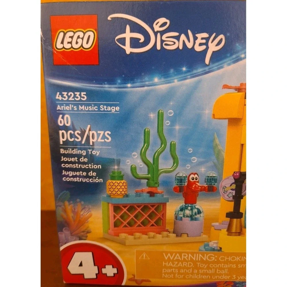 Lego Disney 43235 Ariel's Music Stage Building Toy NIB 60 pieces Little Mermaid - Picture 2 of 8